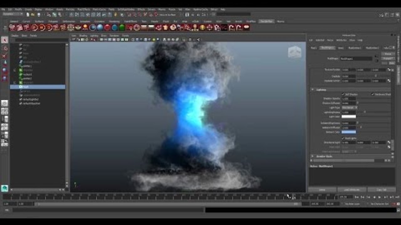 CGI Tutorial HD: Create a Tornado using Maya Fluid by khalil khalilian