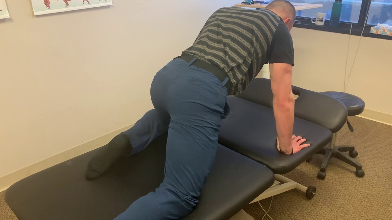 Dns 7 month prone with hip flexion