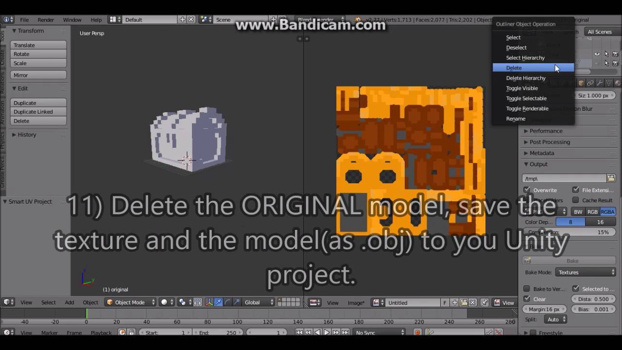 How to optimize MagicaVoxel Models using Blender