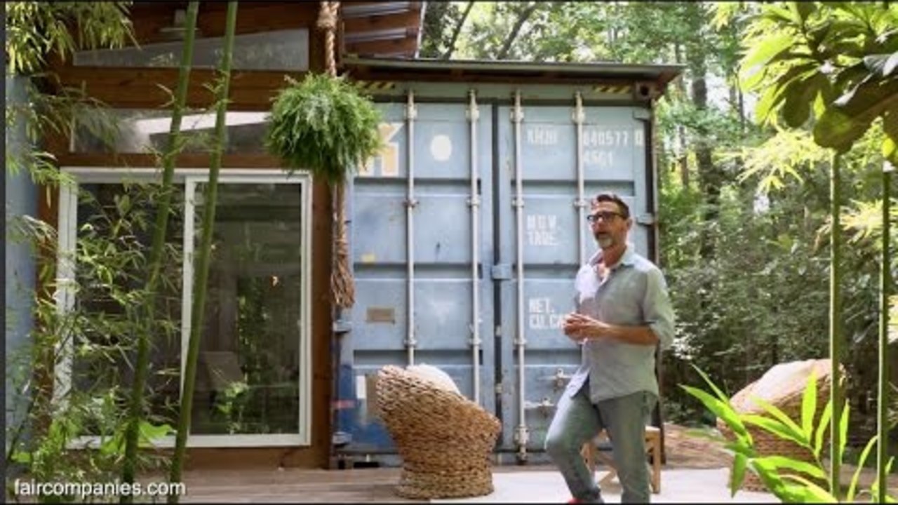 Artist builds his Savannah studio with shipping containers