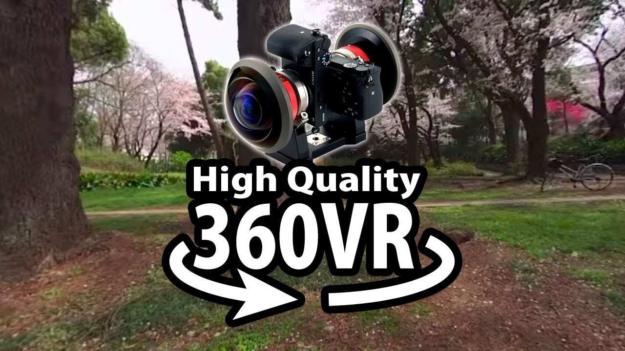 High Quality 360VR Camera Cherry Blossum at Toyama Park Tokyo Japan