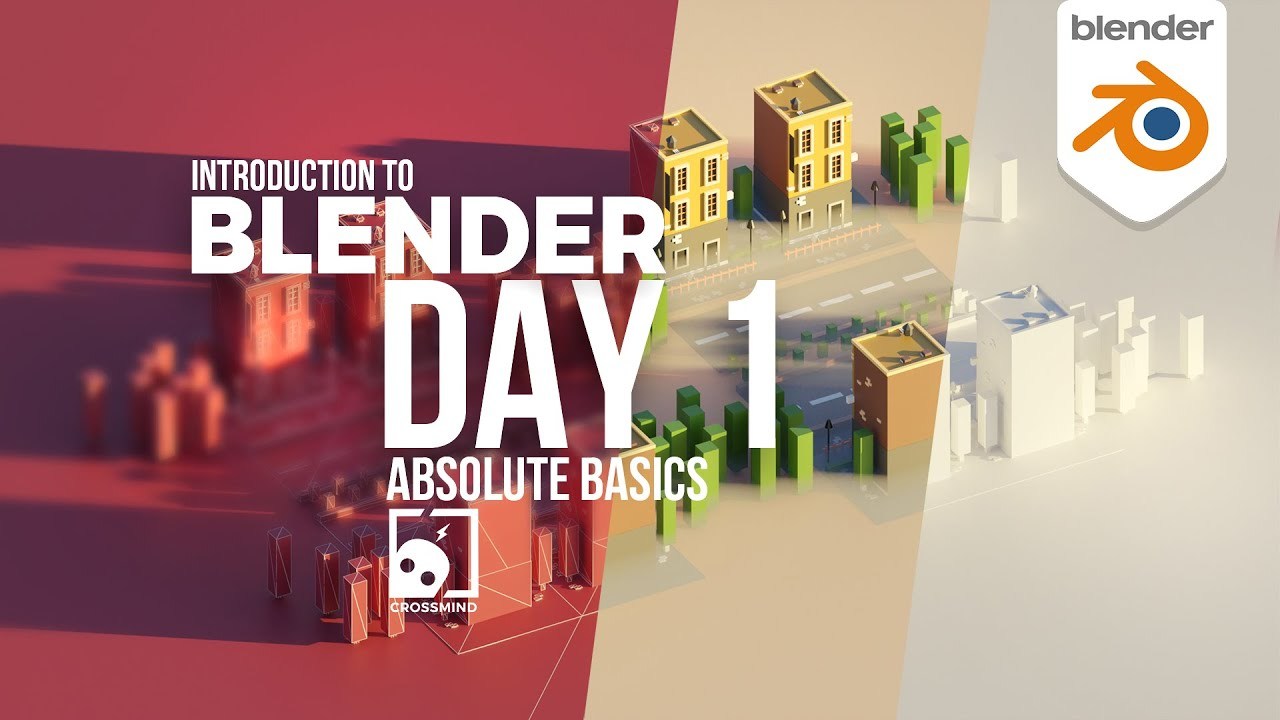 Blender Day 1 - Absolute Basics - Introduction Series for Beginners