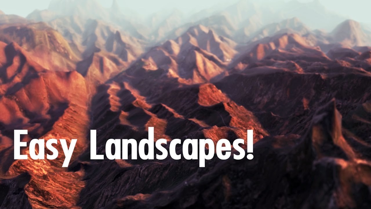 Landscape in Element 3d tutorial