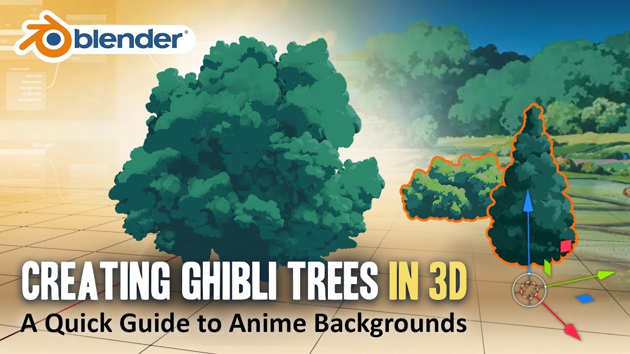 How to Create Ghibli Trees in 3D - Blender Tutorial