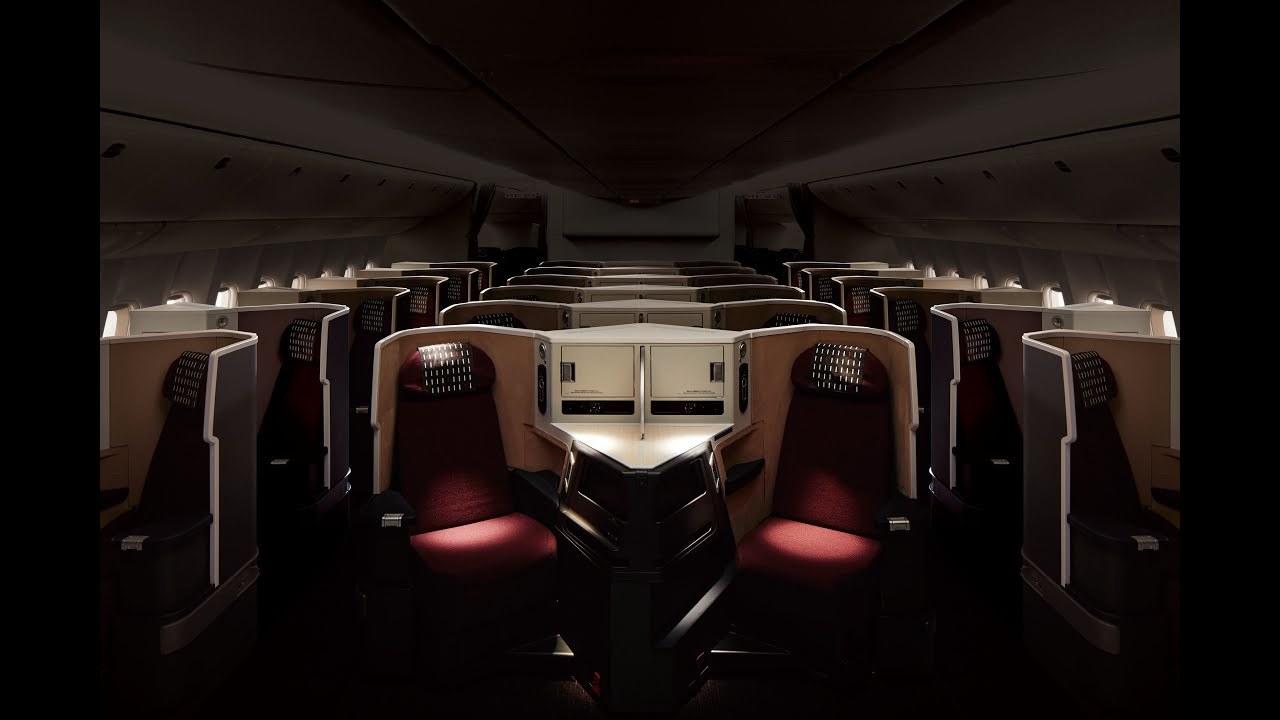 国際線777-200ERに新たなビジネスクラス座席を導入