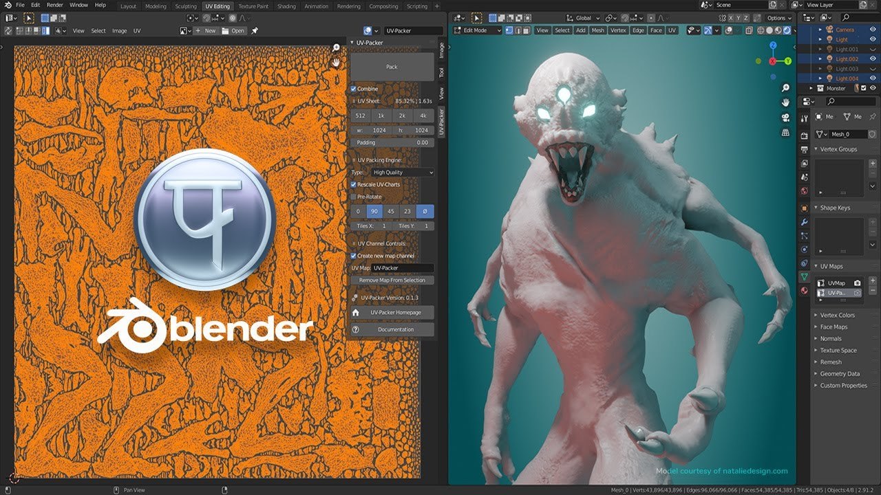 UV Packer for Blender Featurette