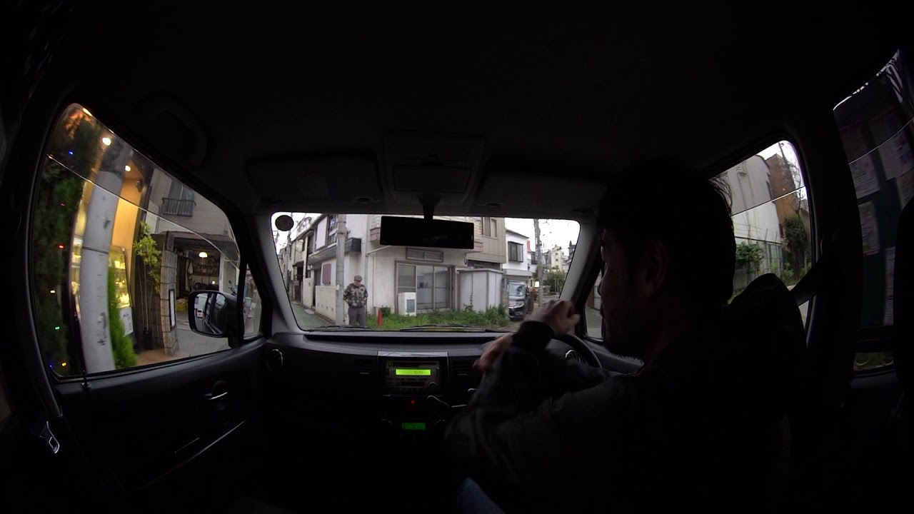 Driving on narrow street