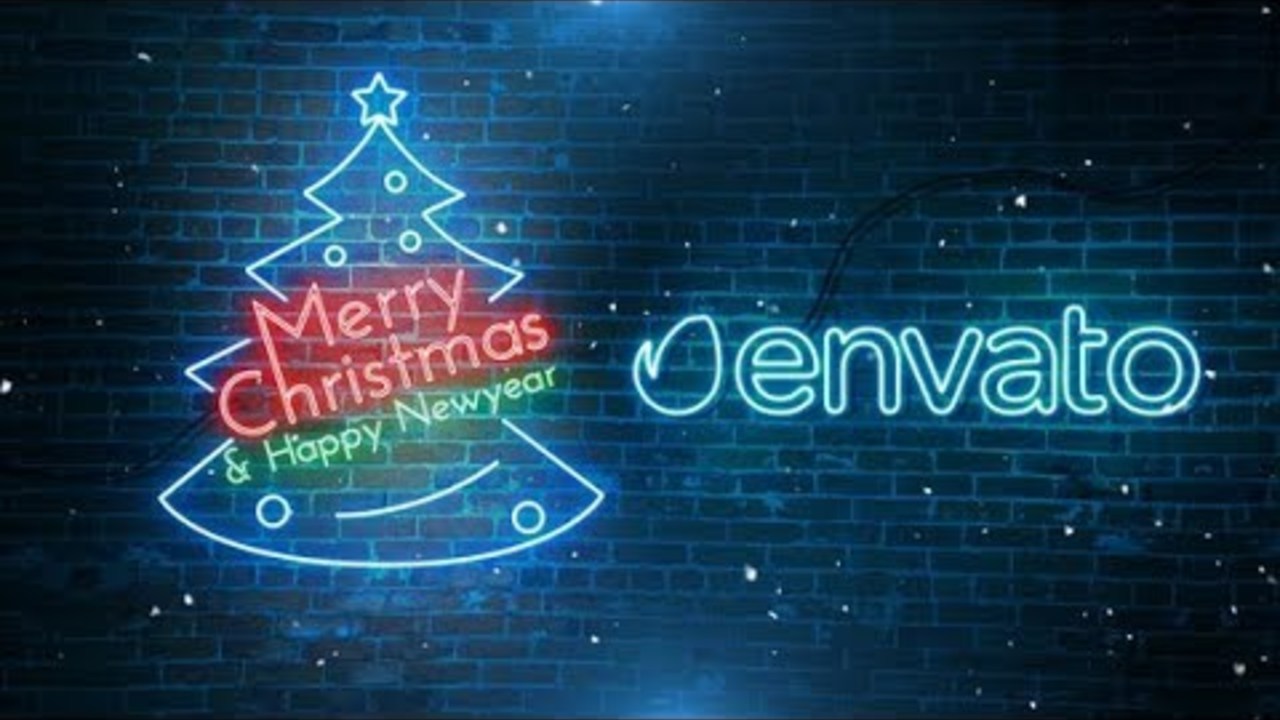 Quick Neon Christmas New Year Wish (Videohive After Effects Templates)