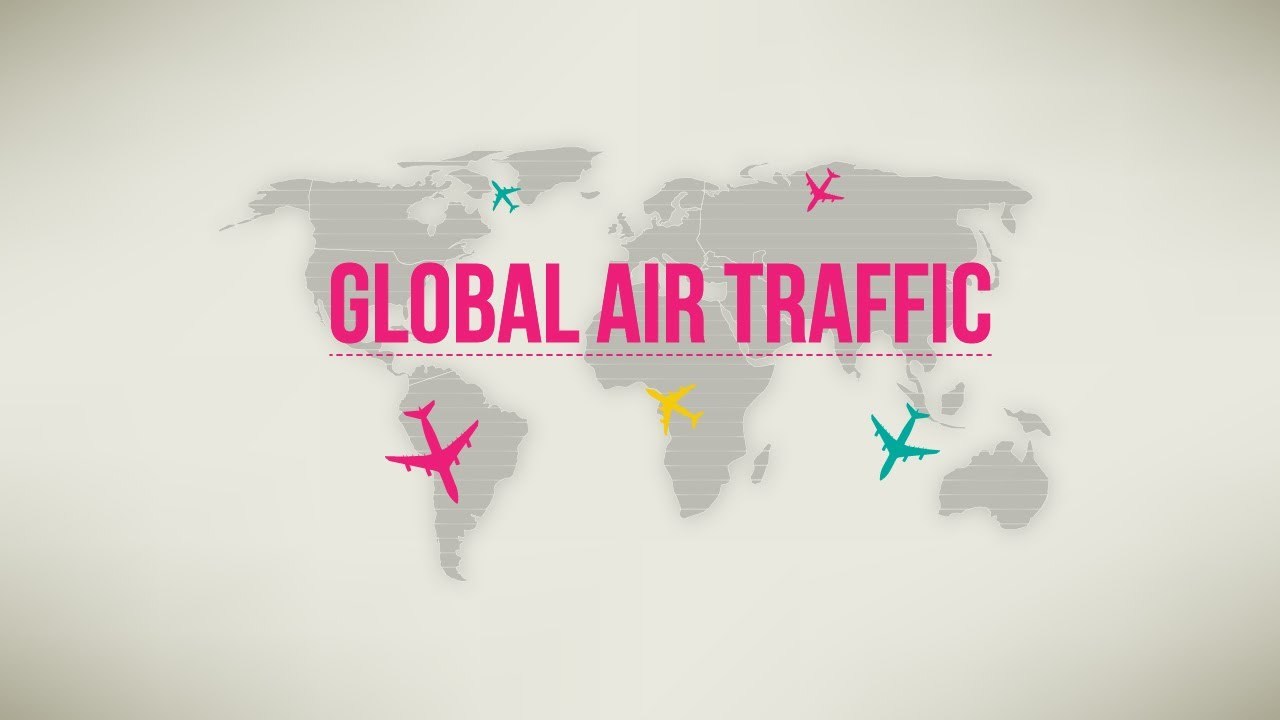 Global Air Traffic-Animated Infographic