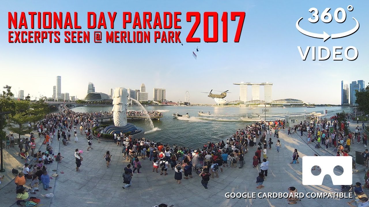 NDP 2017 Excerpts Seen At Merlion Park