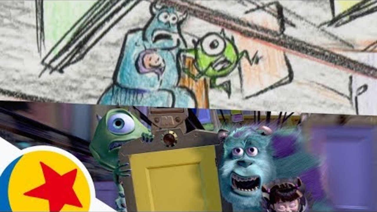 The Door Chase from Monsters, Inc. | Pixar Side by Side