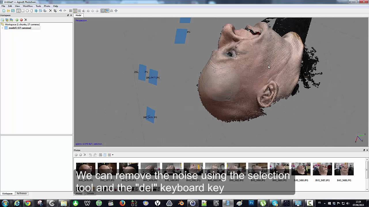 How to make a 3D model with photoscan