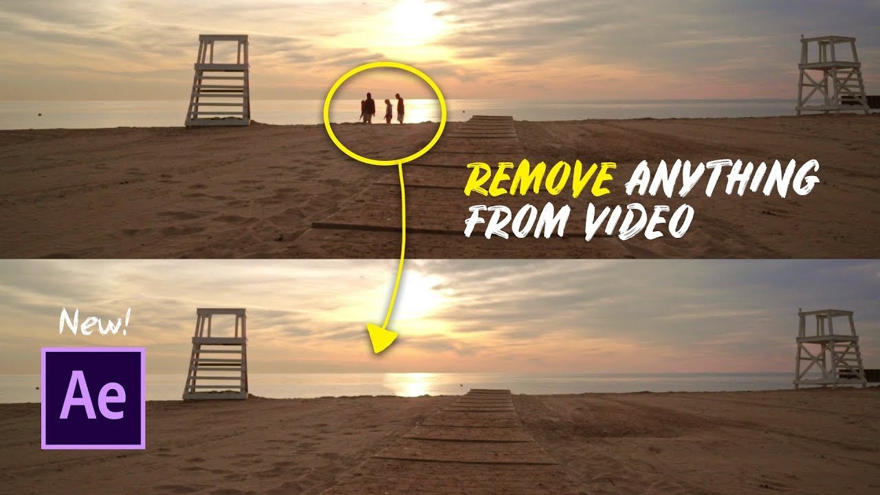 New in Adobe After Effects! Remove Anything from Video with Content Aware Fill (April 2019)
