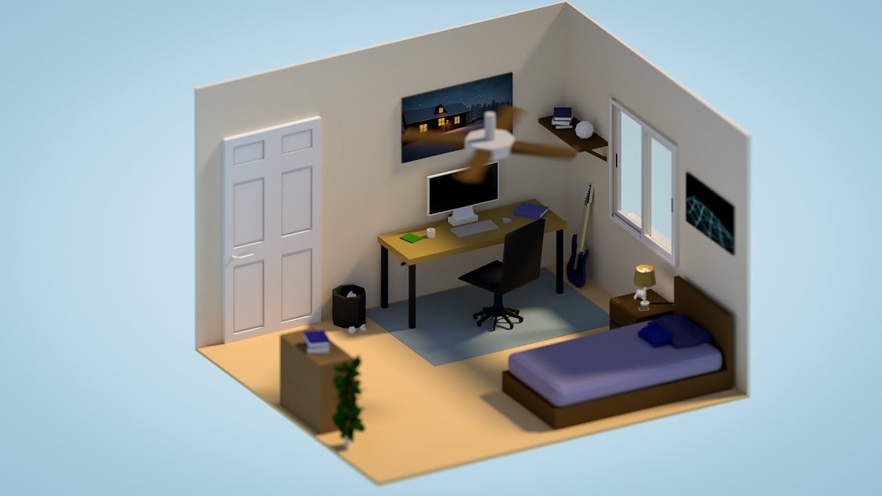 Blender Tutorial Creating a Low Poly Interior