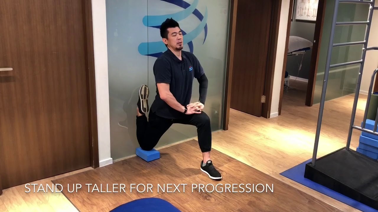 Hip flexor stretch series