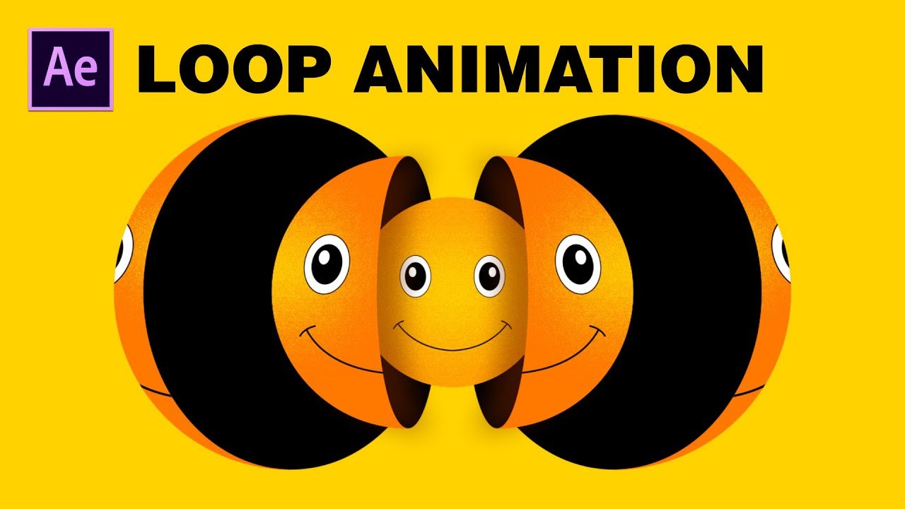 Smiley Loop Animation - After Effects Tutorial | Fake 3D