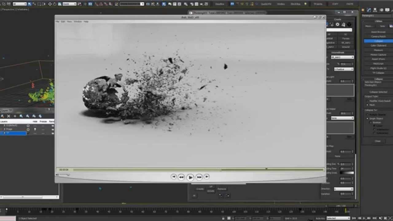 3ds Max Mastering Thinking Particles - Ash Decay Destruction Tutorial