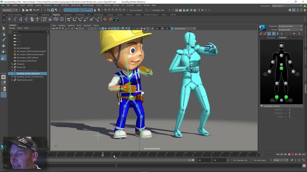 Journey to VR: Animation retargeting using Maya (Part One)
