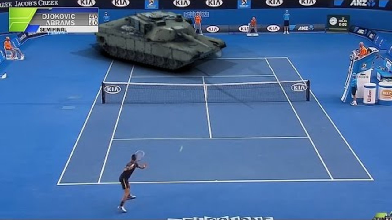 AUS OPEN 2015 - Djokovic v Abrams Semi-Final