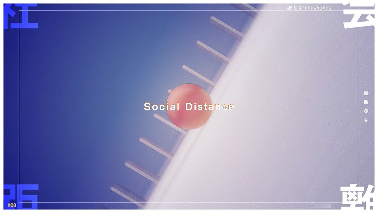 【After Effects】Social distance【Motion graphics】
