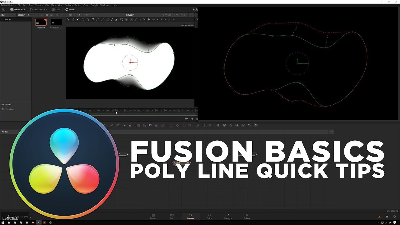 Davinci Resolve Fusion Basics - Polyline Quick Tips