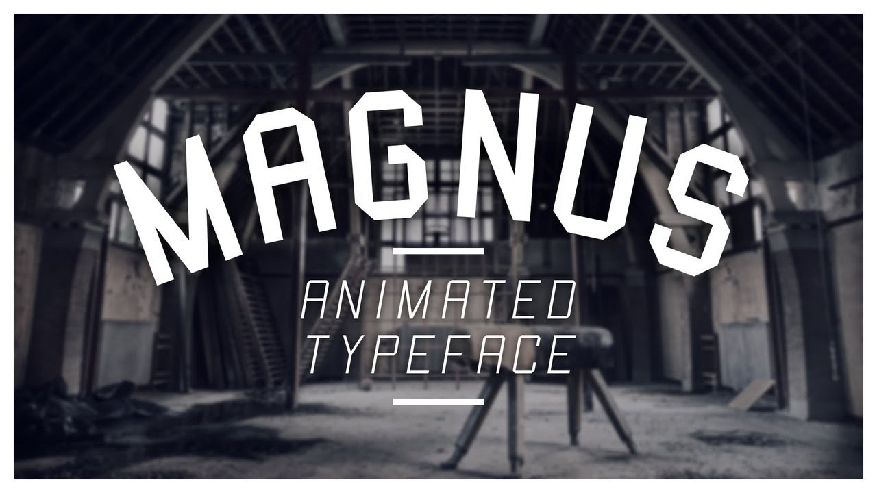 Magnus Animated Typeface Promo