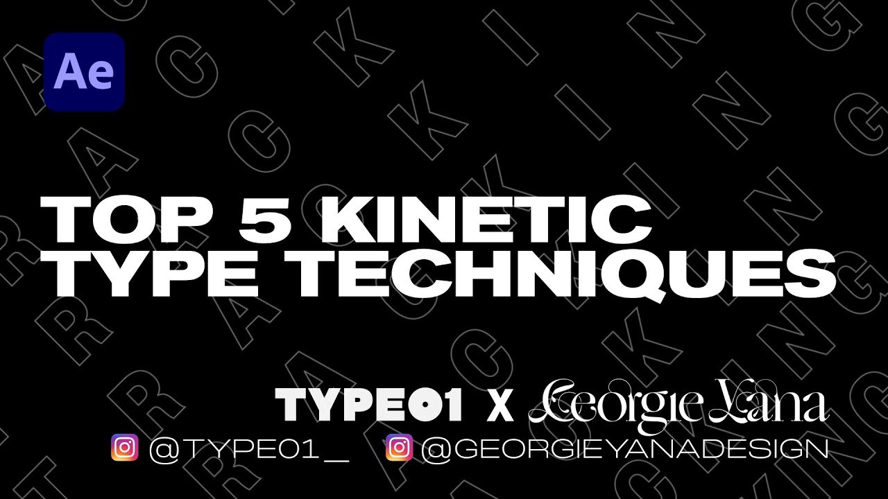 Top 5 Typography Techniques in After Effects | Kinetic Type Tutorial