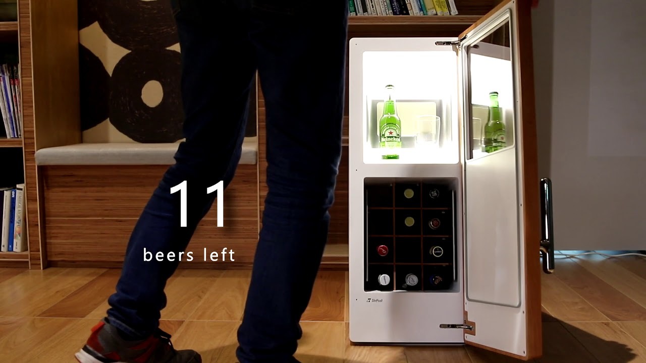 DrinkShift - Our fridge automatically refills your beer, so you never run out again.