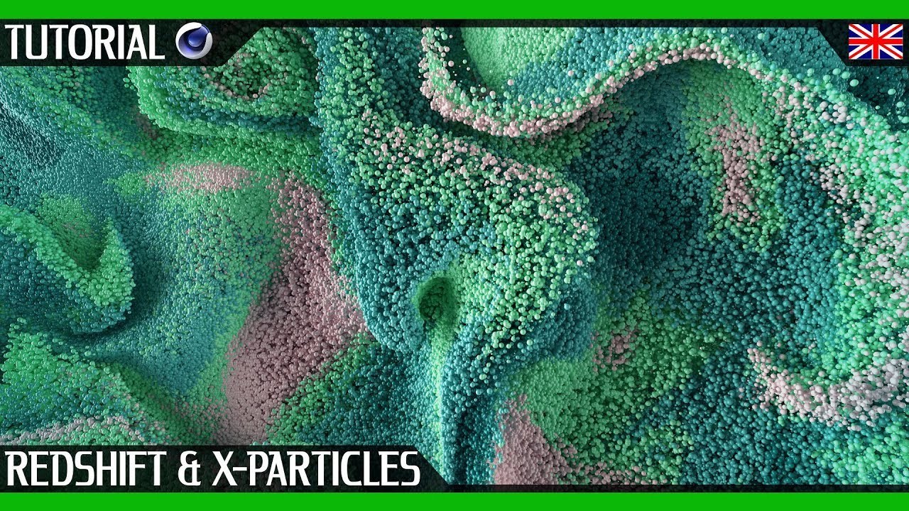 Wavy Particles Cinema 4D Tutorial | X particles & Redshift Render | By @somenerv