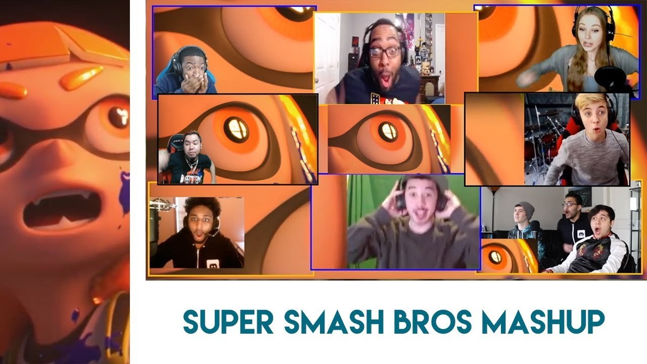 Super Smash Bros. for Nintendo Switch Reveal Trailer Reaction Mashup