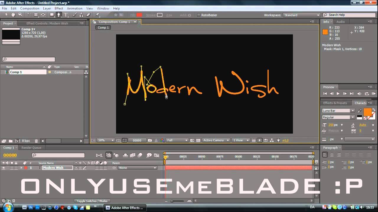 Tutorial: Drawing/writing effect [After Effects]