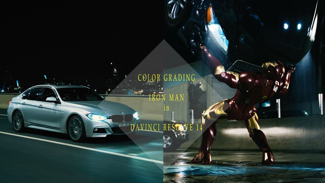 Iron Man look in Davinci Resolve 14 Color Grading Tutorial
