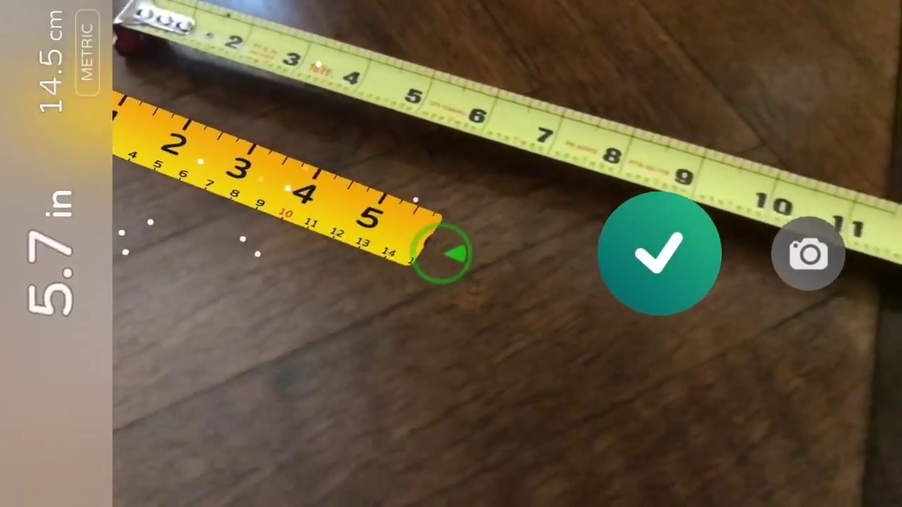 Air Measure App Demo - Augmented reality tape measure