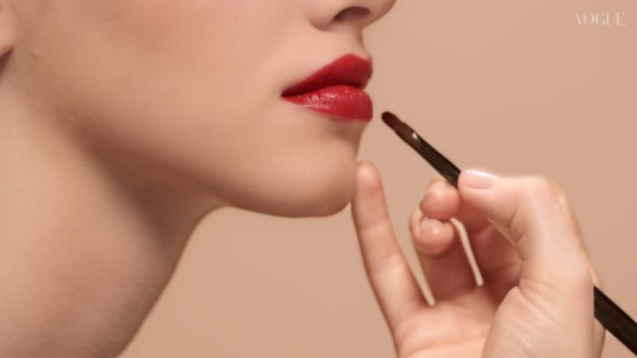 How to Wear a Red Lip - Vogue's Makeup Tutorials | Vogue Beauty School | British Vogue