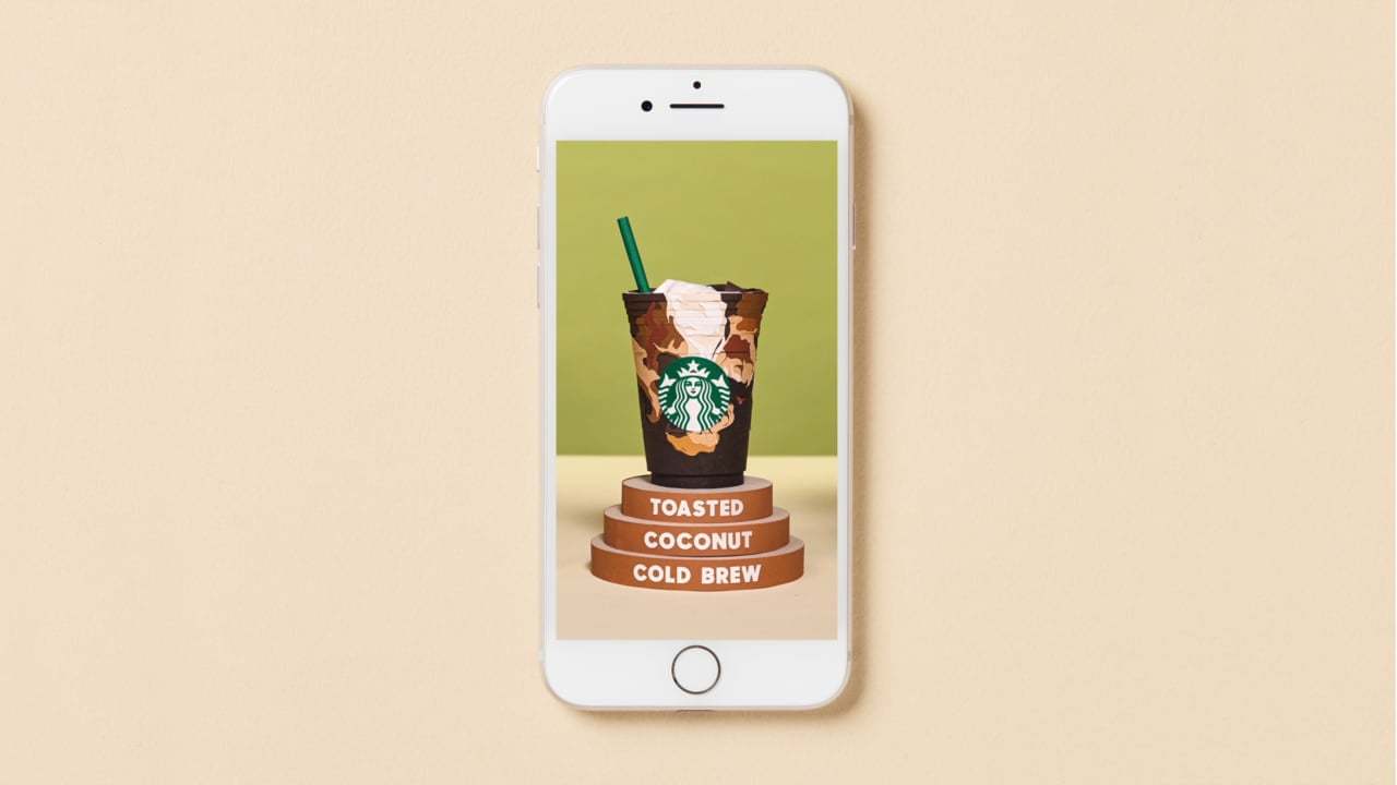 Starbucks - Toasted Coconut Cold Brew - Snapchat version