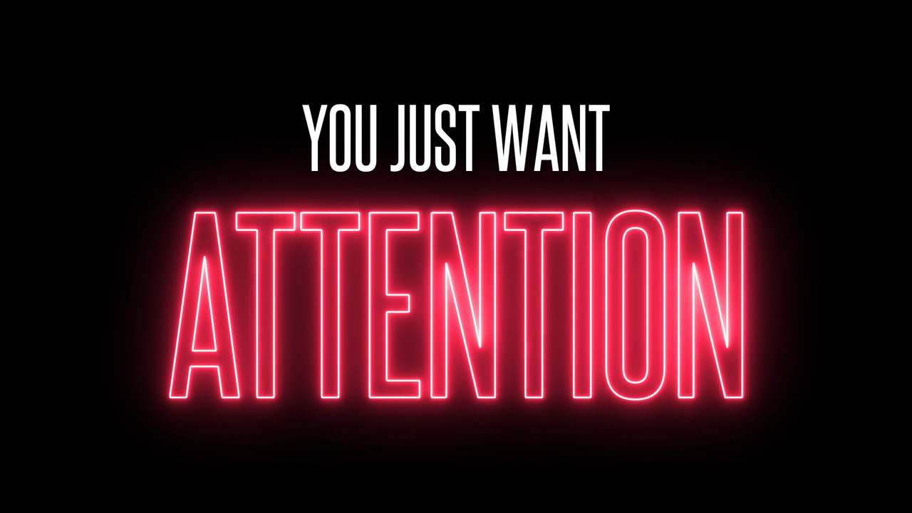 ATTENTION - Charlie Puth (Lyric video) Kinetic typography