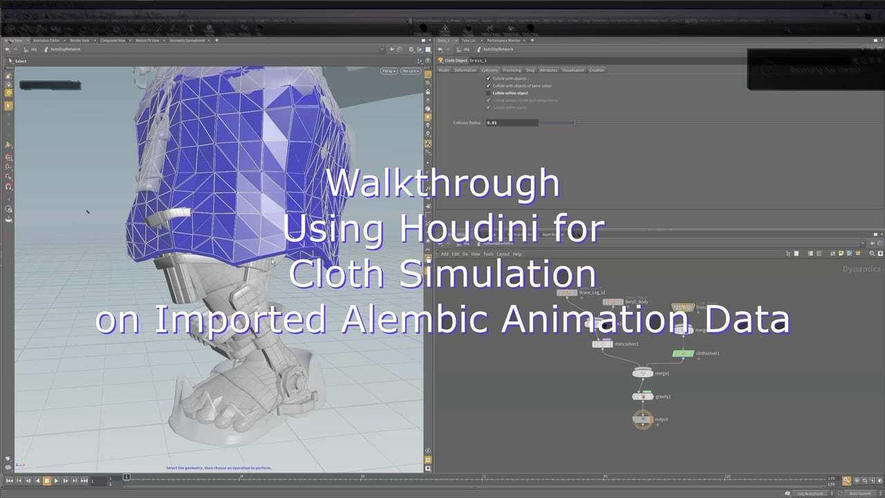 Walkthrough: Using Houdini for Cloth Simulation in a Movie Shot (Trollbridge)
