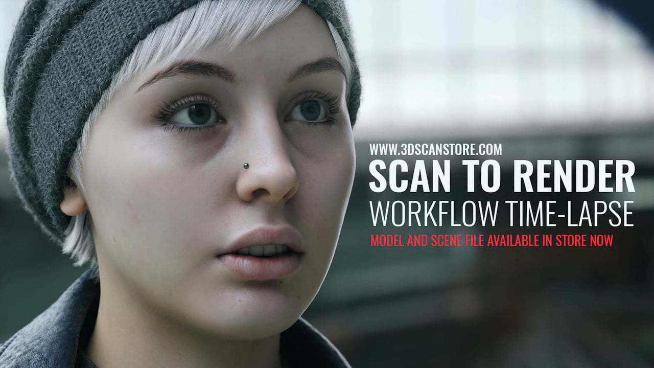 3D Scan to Final Render Workflow Time-Lapse
