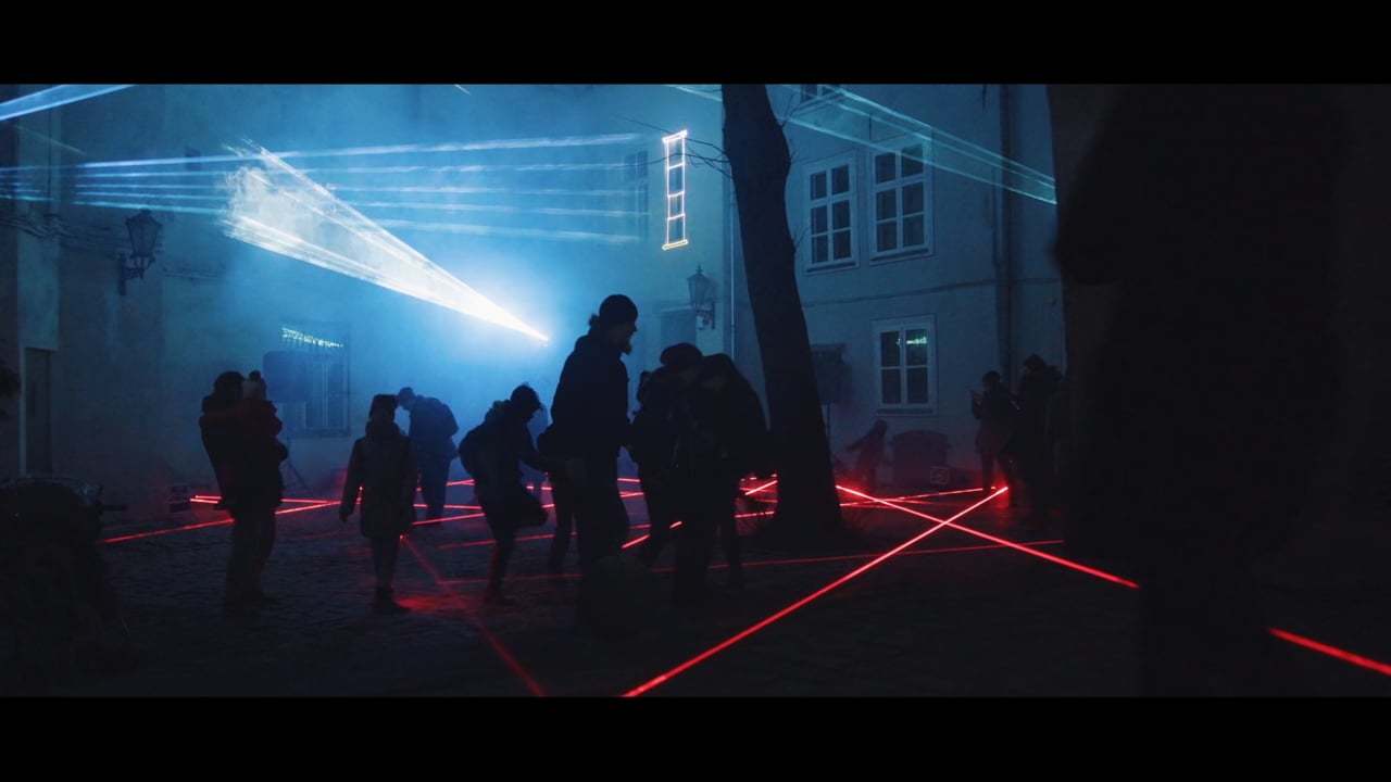 Laser Symphony - interactive laser mapping installation - Staro Riga Light Festival 2017