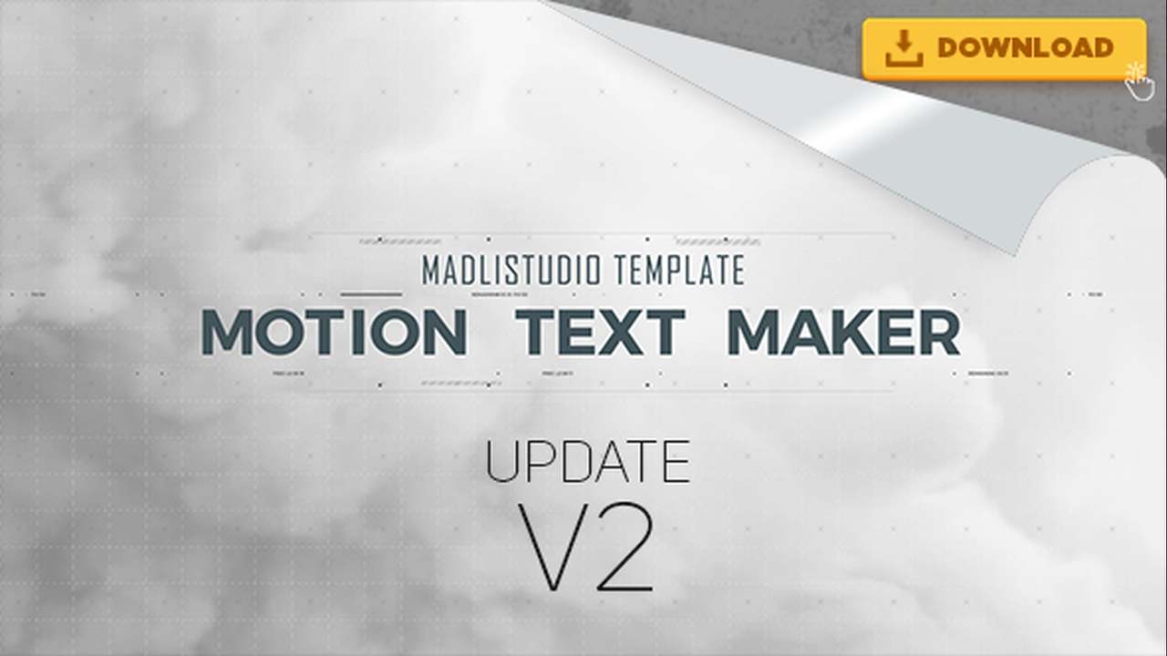 Motion Text Maker After Effects Project & Template