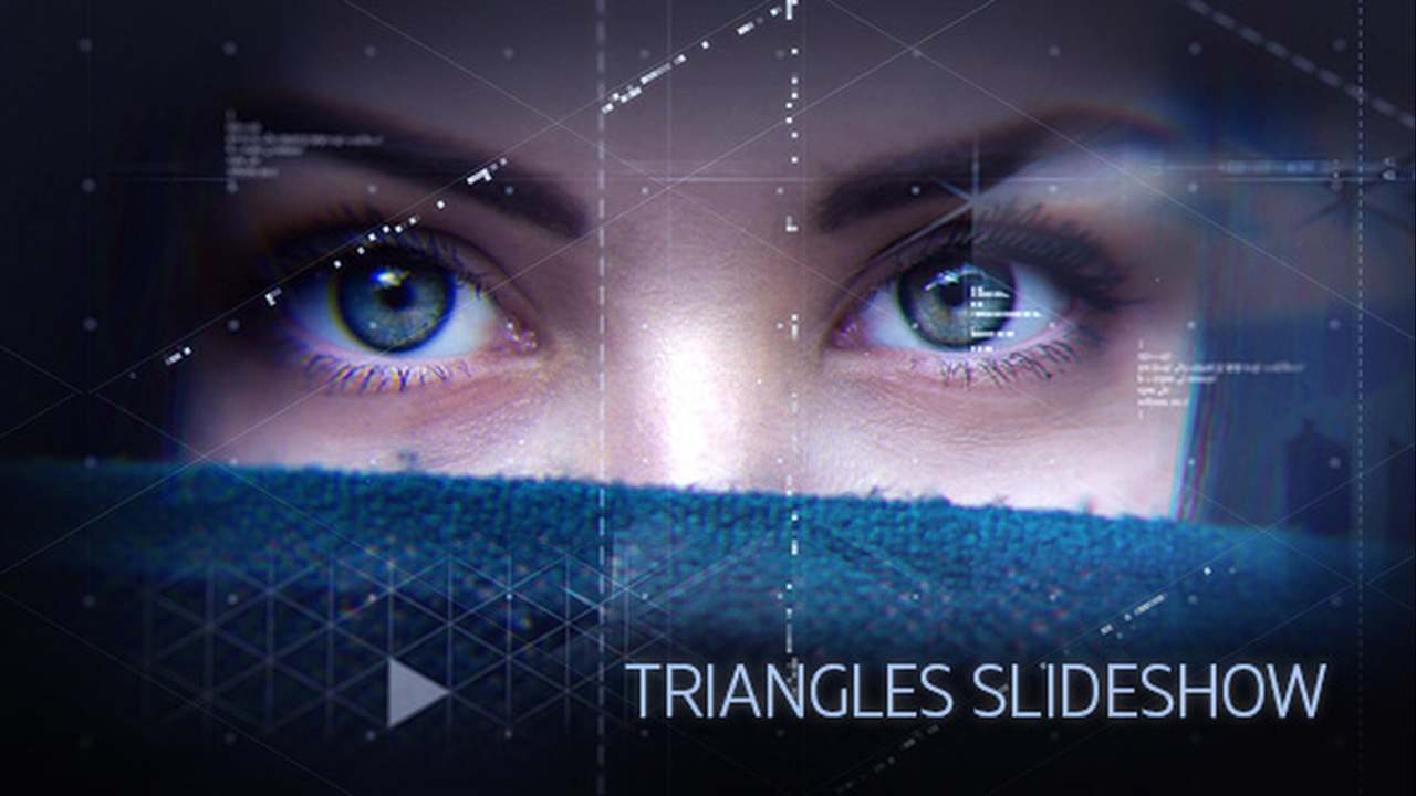 Triangles Slideshow Motion Graphics