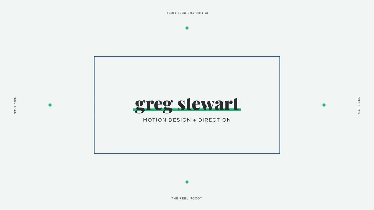 Greg Stewart — 2018 Reel
