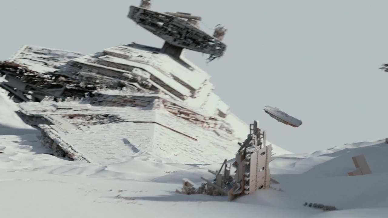Star Wars - The Force Awakens - Jakku Chase VFX Environments Breakdown